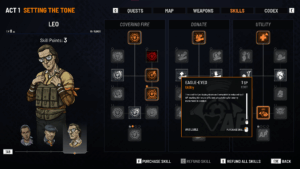 Skills Menu
